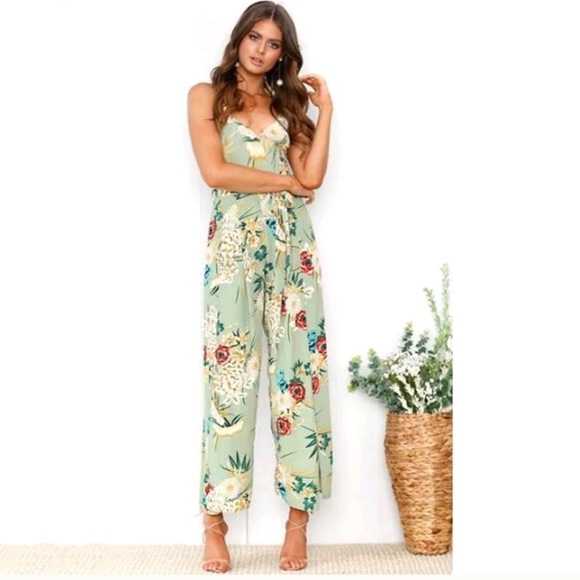 Floral High Slit Summer Fashion Beach Jumper - Picture 7 of 7